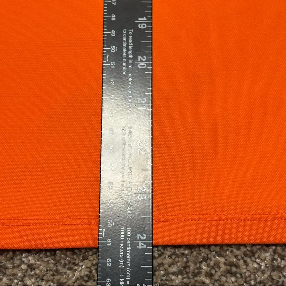 Nike Dri-Fit Youth XL Bright Orange Tee with White Logo - Picture 6 of 10